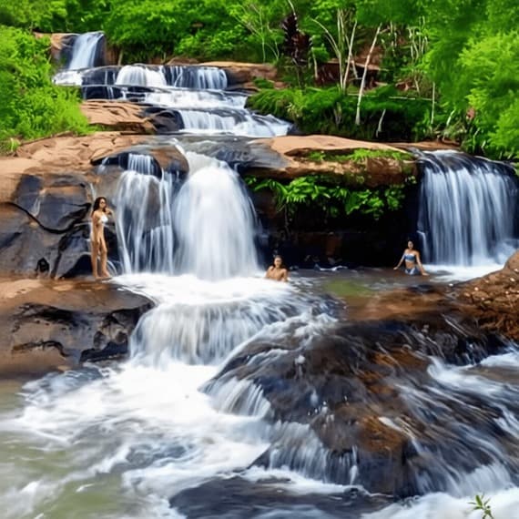 Foto Tours Metro Chanchamayo. Cascada Los 5 enanos esta en el valle del Perene, Chanchamayo, La Selva Central de Perú.