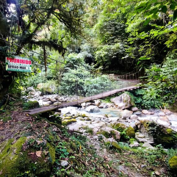 TOURS METRO CHANCHAMAYO. Puente peatonal Agua Flor. San Ramón, Chanchamayo, La selva Central